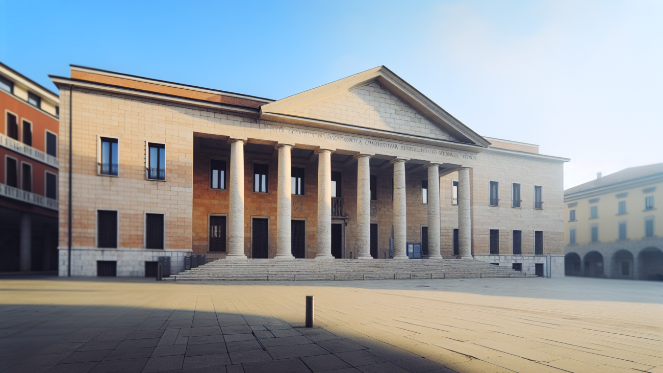 Palazzo di tribunale civile italiano, sede per la nomina dell'amministratore giudiziario di condominio