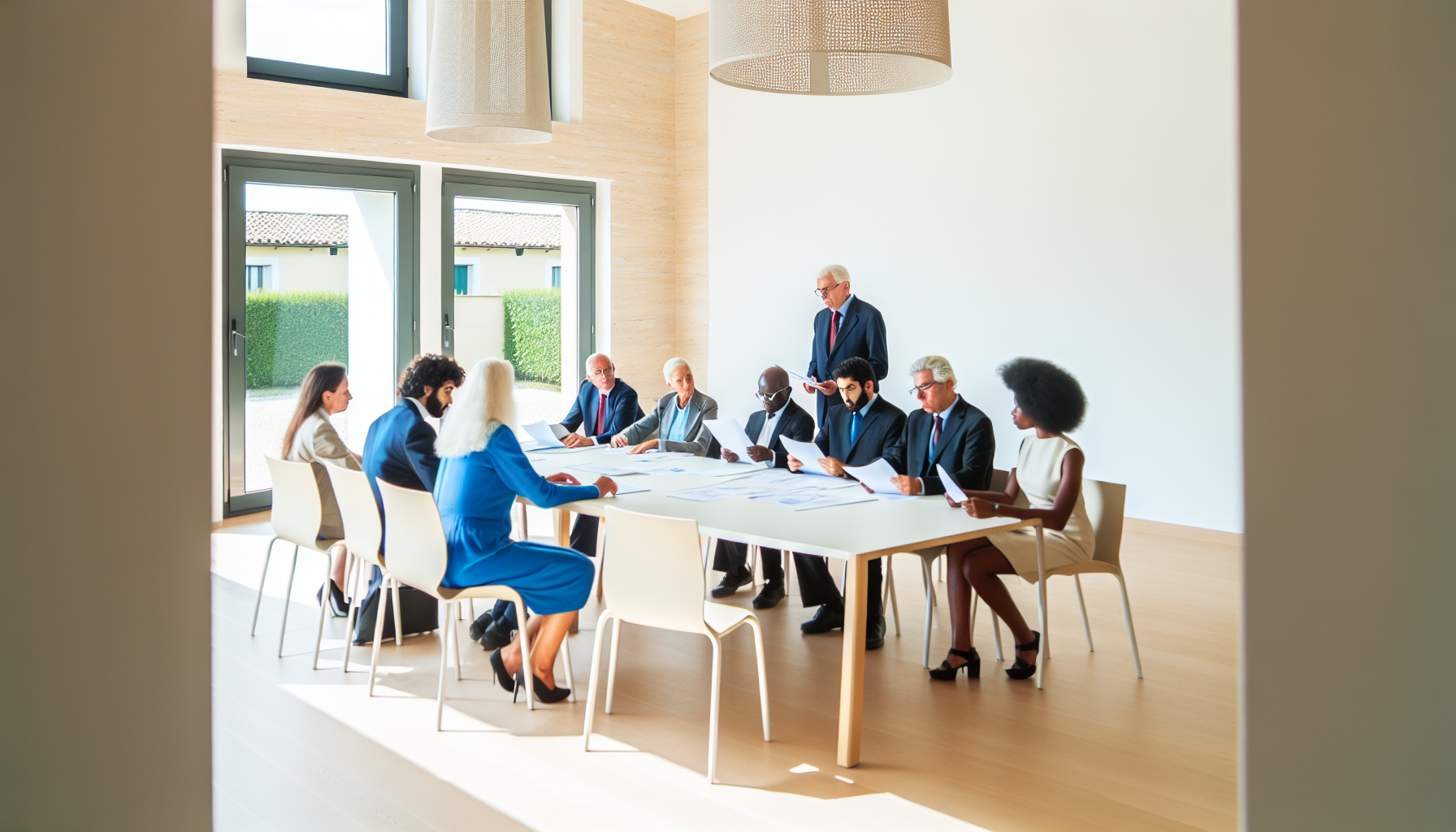 Assemblea condominiale riunita per la nomina dell'amministratore di condominio