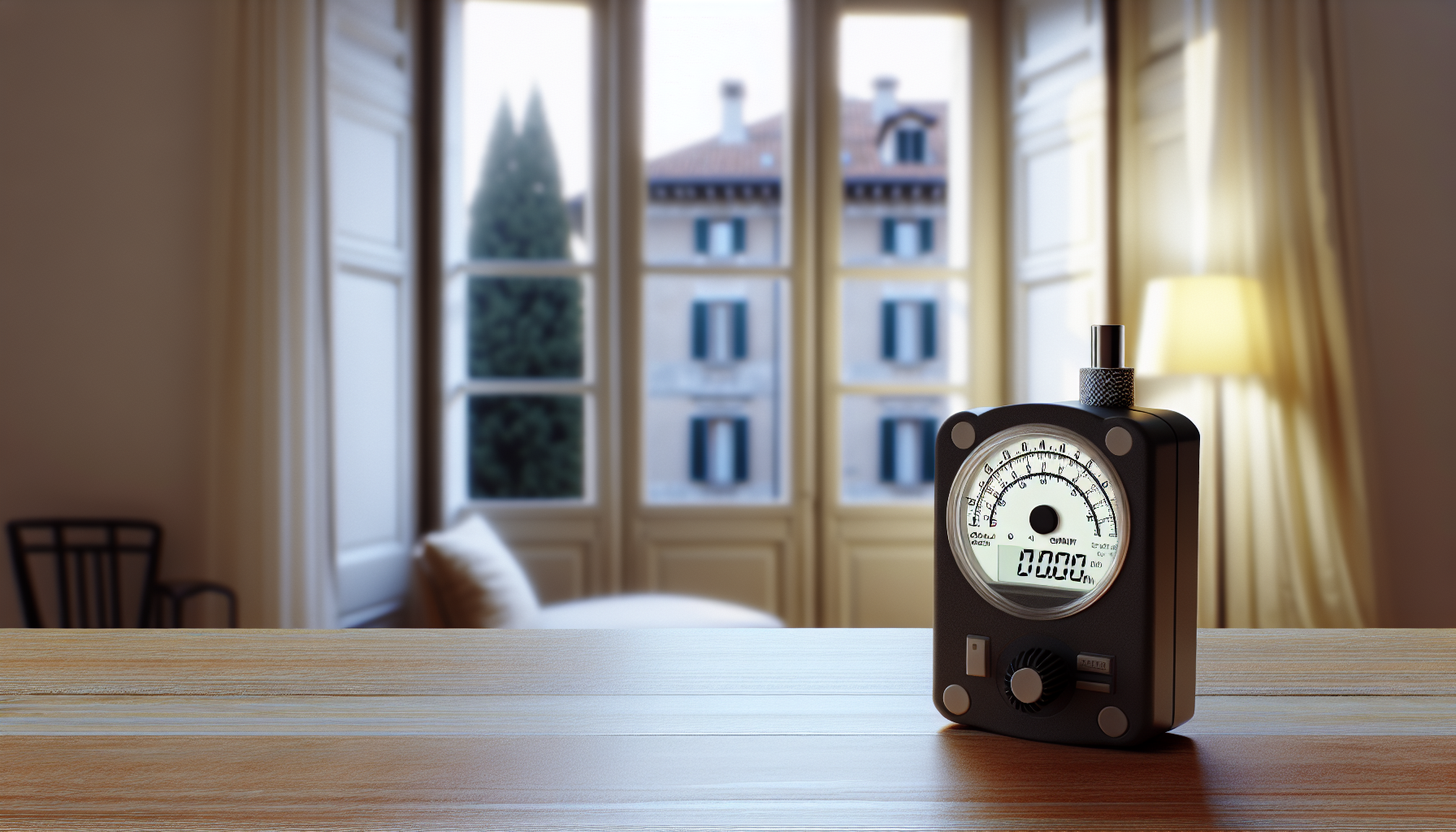 Fonometro per misurazione rumore in appartamento condominiale