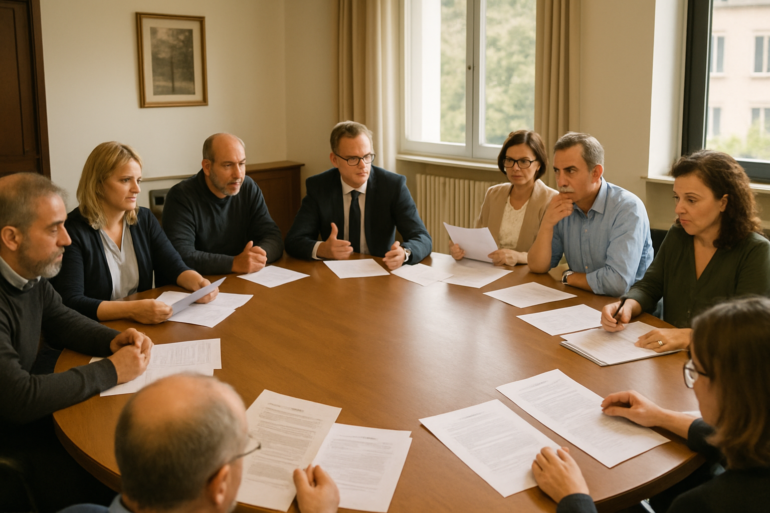 Assemblea condominiale durante la delibera di lavori straordinari