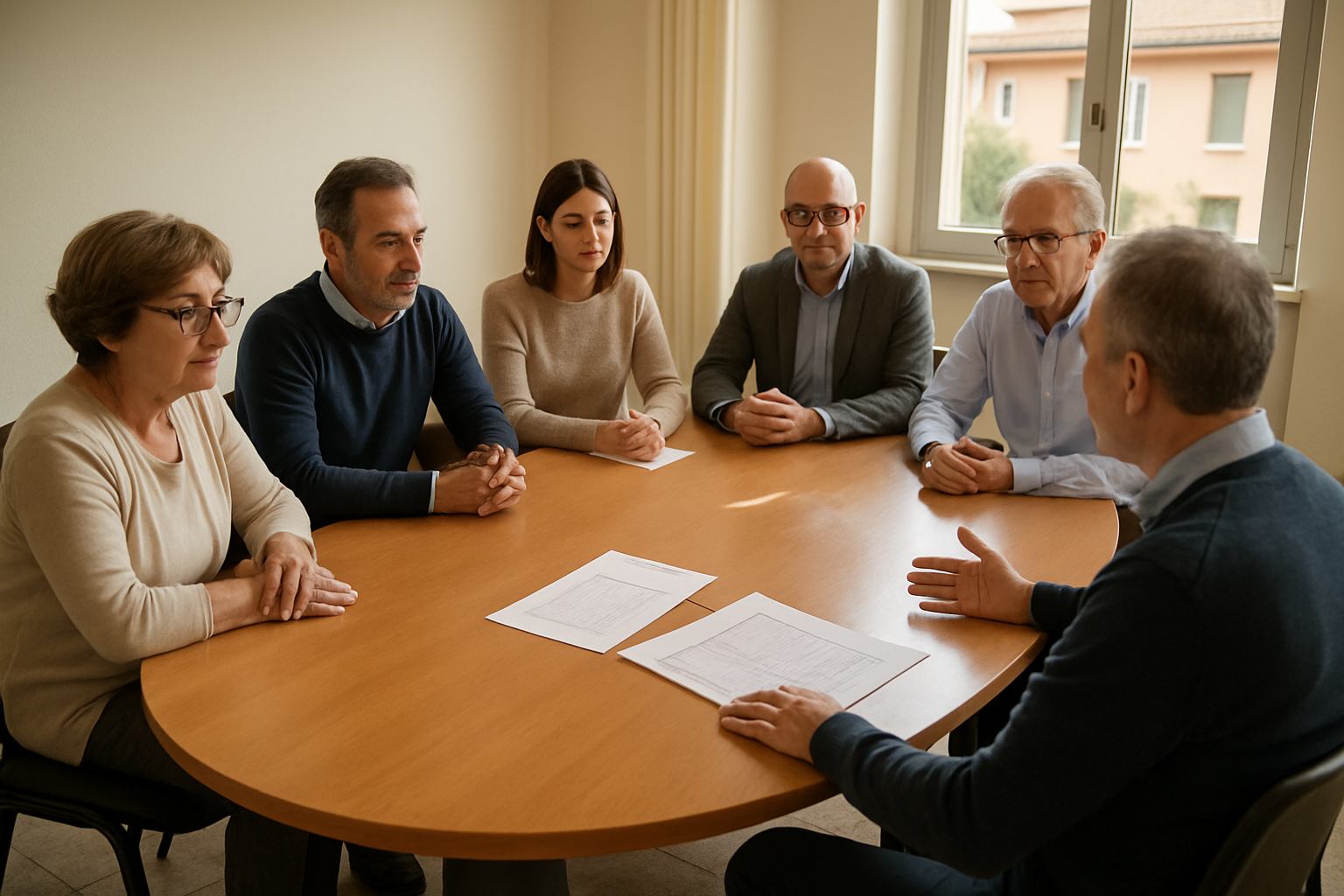 Assemblea condominiale che delibera sul regolamento di utilizzo delle parti comuni