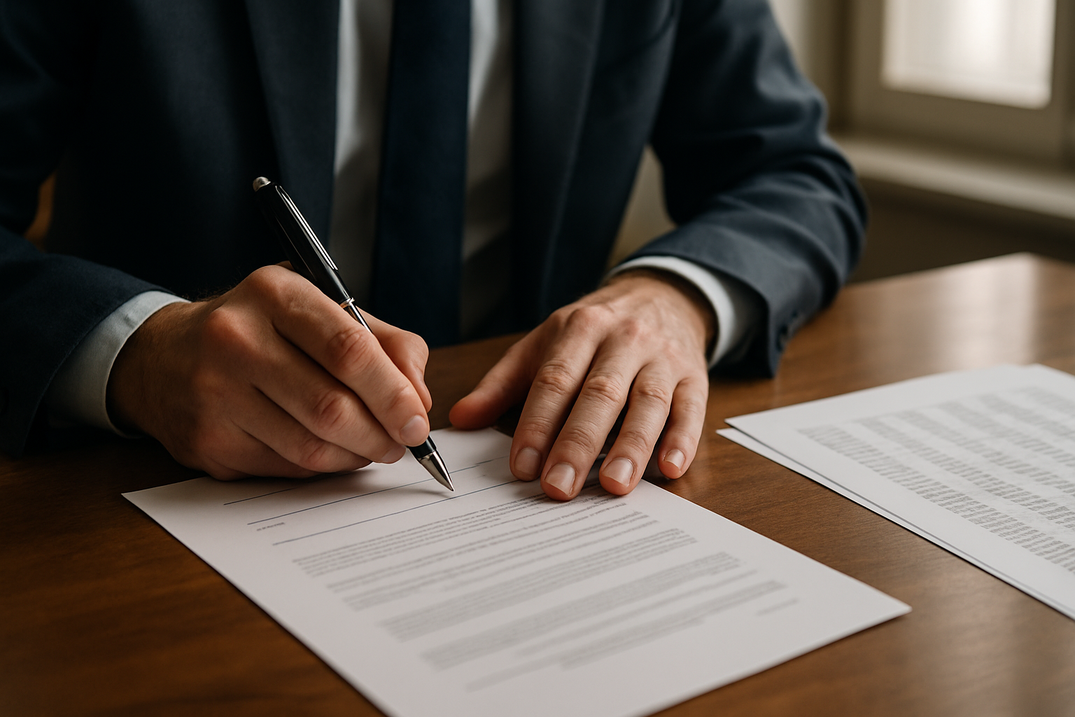 Firma di un documento condominiale relativo alla ripartizione delle spese