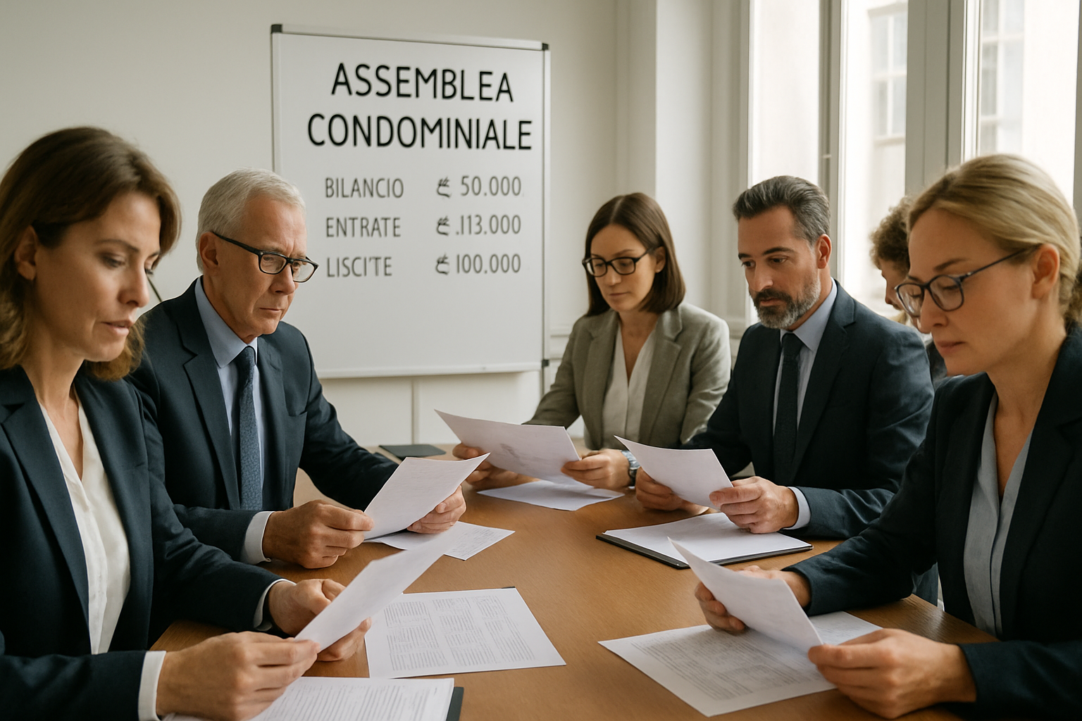 Assemblea condominiale che delibera lavori straordinari e costituzione del fondo speciale
